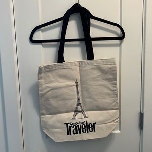 Condé Nast Traveler Canvas Tote with Eiffel Tower